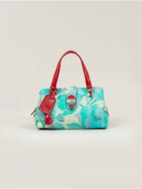 Consuela Azul St. Tropez Small Handbag with Red Handles